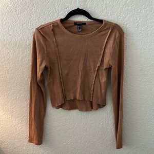 Forever 21 rust crop top